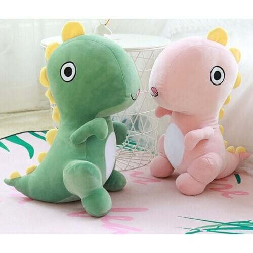New Cute Cartoon Dinosaur Plush Toys Bed Time Baby Sleeping Appease Stuffed Animals Soft Dolls for Kids Birthday Gifts