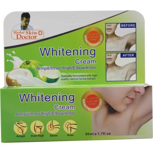 50g Whitening Cream Body Dark Skin Armpit Knee Lightening Bikini Underarm Inner Thigh Hot High Quality Body Lotion