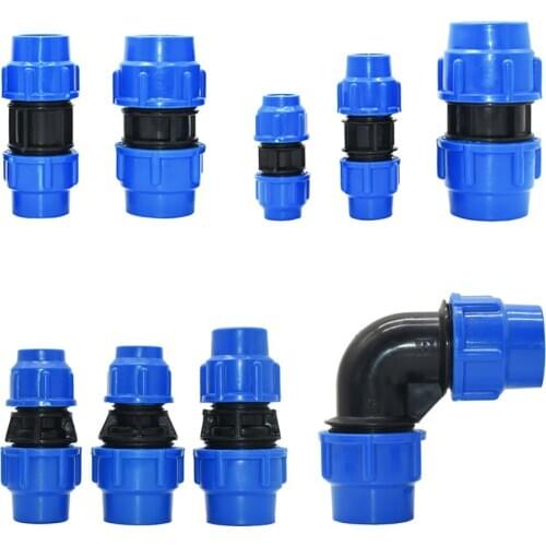 Plastic PE Pipe Fast Joint Elbow Reducing Quick Connector Repair Joint Fittings 20mm 25mm 32mm 40mm 50mm