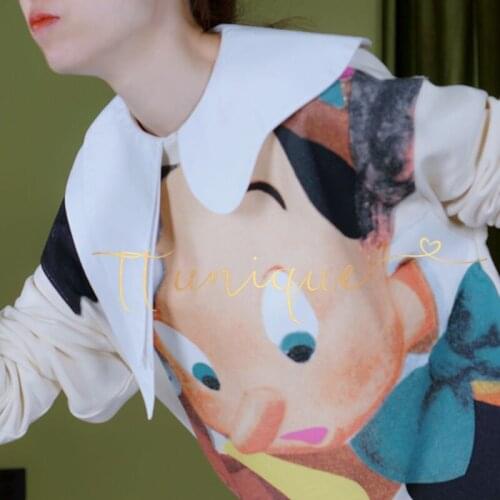 Detachable Collar Fake Women Vintage Crystal Lace Ladies False Blouse Collar Half Shirt Irregular and exaggerated pure cotton de