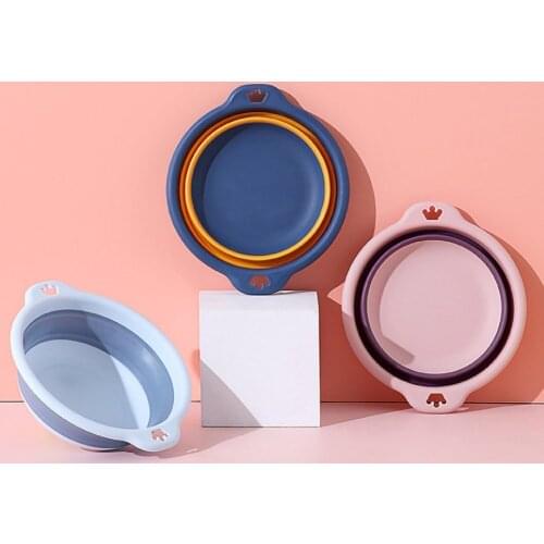 Folding Portable Plastic Safe And Durable Wash Basin Foldable Wash Basin Laundry Tub Home Bathroom & Kitchen Supplies 1Pcs