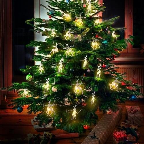 LED Deer Battery Operated Christmas String Lights 10 LED String Lights Bedroom Deer Design Looks Stylish High Quality Durable