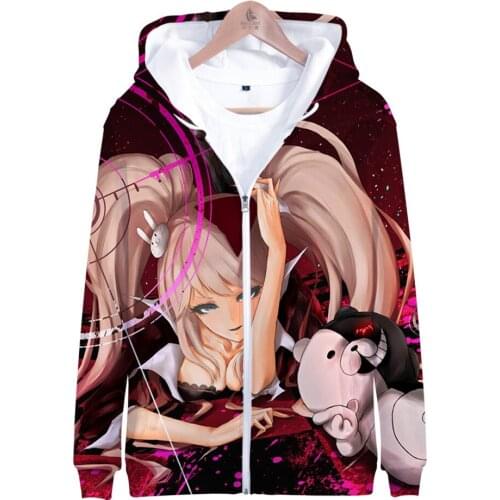 Beer 3D Zipper Hoodie Sweatshirt Cosplay Costume Men/women Long Sleeve 2020 Kpop Anime Danganronpa Monokuma Black White Casual