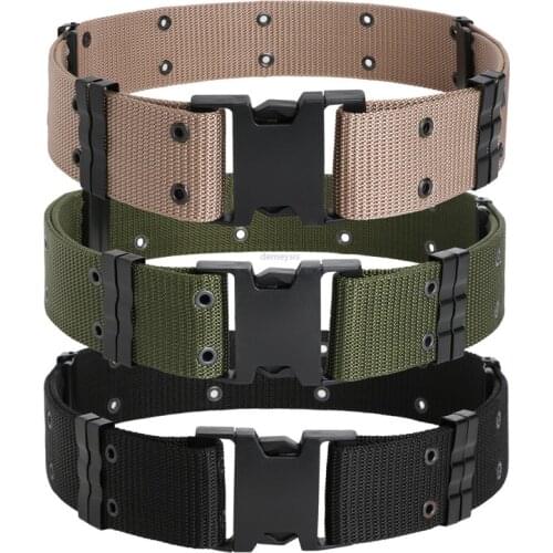 Military Tactical Training Belts Quick Release Buckle Shooting Hunting Waist Belt Ourdoor Hiking Climbing Heavy Duty Belts