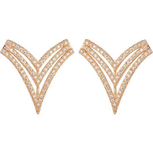 YAN MEI Fashion Triangular Geometry Shape Zircon Palace Retro Earrings Dress Earring Women Weeding Gift GLE6236Y
