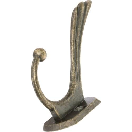 1PC Zinc Alloy Home Hat Clothes Towel Wall Door Hangers Hooks Bathroom Accessories Coat Hooks with Screws Antique 93*50*65mm