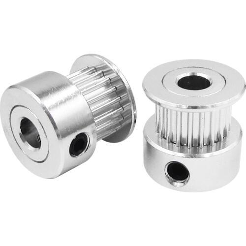 10PCS 3D Printer Parts Accessory GT2 20teeth 20 Teeth Bore 5mm/8mm Timing Alumium Pulley Fit for GT2-6mm Open Timing Belt