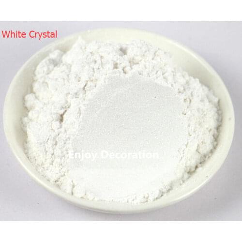 100g Super Bright Crystal White Mica Powder Pigment Decorating Pearlescent Powder Dust For Soap Nail Polish Make up Making