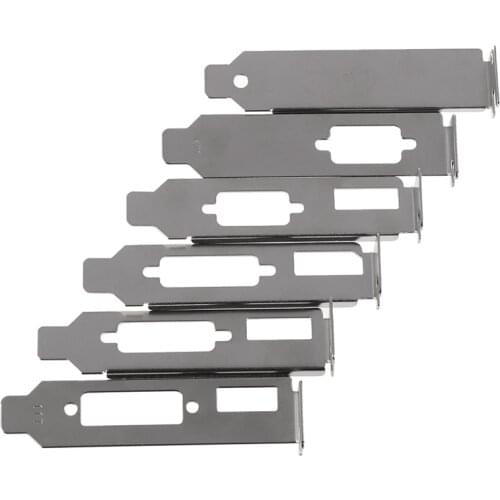 1PC/2Pcs Low Profile Bracket Adapter HDMI DVI baffle DP VGA Port for Half Height Graphic Video Card Set Wholesale