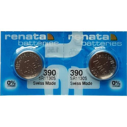 2Pcs/Lot Renata LONG LASTING 390 SR1130SW 389 LR54 AG10 Watch Battery