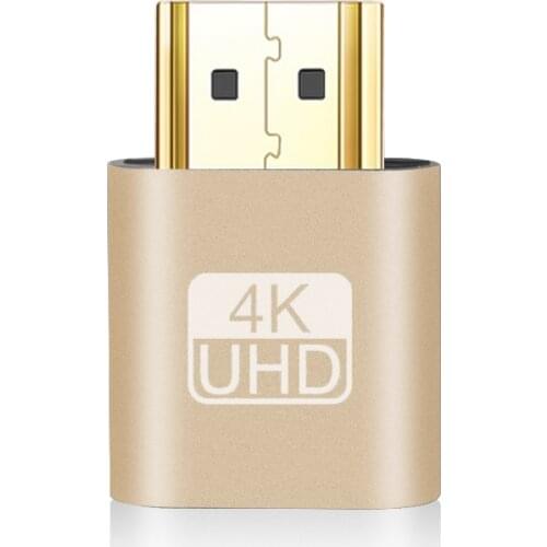 4K HDMI-compatible Virtual Display DDC EDID Dummy Plug EDID Display Emulator Adapter Support 3840*2160 60Hz Bitcoin Mining