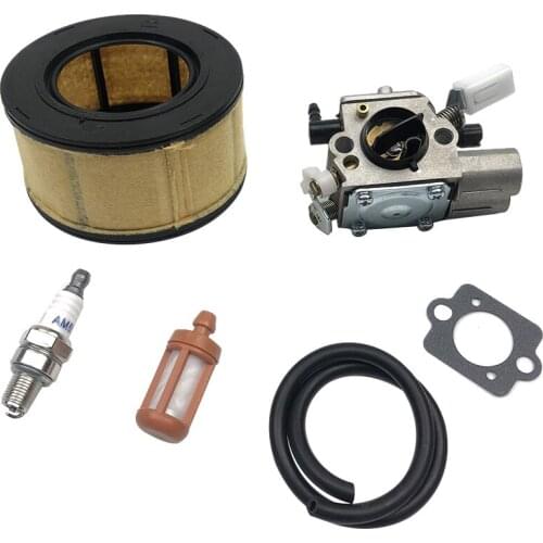 6 pcs/set Chain Saw Carburetor Kit For Stihl MS251 MS251C Replace for Zama C1Q-S233 Chainsaw Air Fuel Filter Line Spark Plug