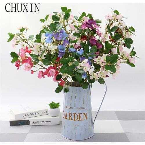 70cm artificial green bean flower home vase decoration wedding flower row flower wall Matching material Christmas decoration 1pc