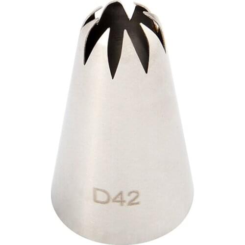 Free Shipping Stainless Steel 18/8 Cake Decorating Closed Star Cupcake Icing Nozzle #D42