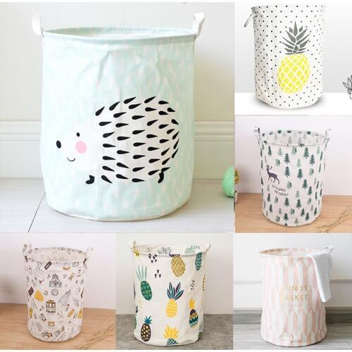 Large Waterproof Folding Laundry Basket Clothes Storage Barrel Standing Kids Toys Storage Bucket Laundry Basket Organizer