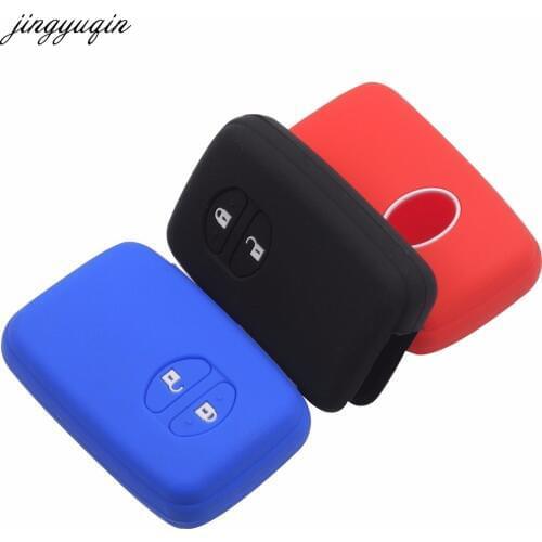 Jingyuqin Remote New Silicone Key Cover Case Styling For Toyota RAV4 Land Cruiser Camry Highlander Prado Prius