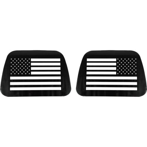 For Jeep Wrangler TJ 1997-2006 Car Rear Triple-Cornered Window Glass Plate Decorative Panel Cover Trim Sticker