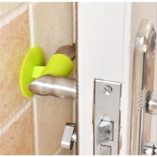 Hot Sale Silicone Anti-collision House Door Stopper Doorknob Wall Mute Pad Cushion Cabinet Door Handle Lock 1PC