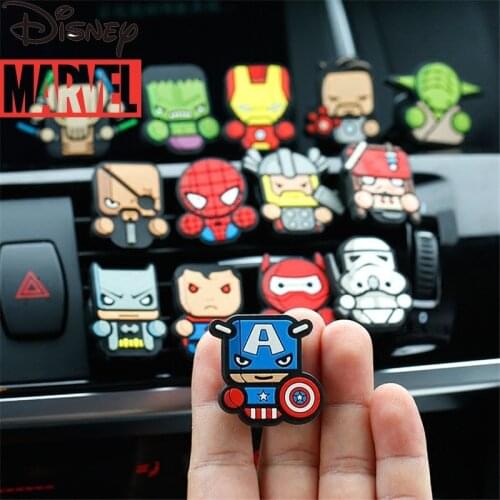 Marvel Avengers Spider-Man Iron Man Thor Auto Air Conditioning Air Outlet Car Perfume Interior Decoration Car Accessories