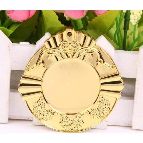 Blank Lotus Leaf Medals Gold Color Medal and Silver Color Medal and Branze Color Medal