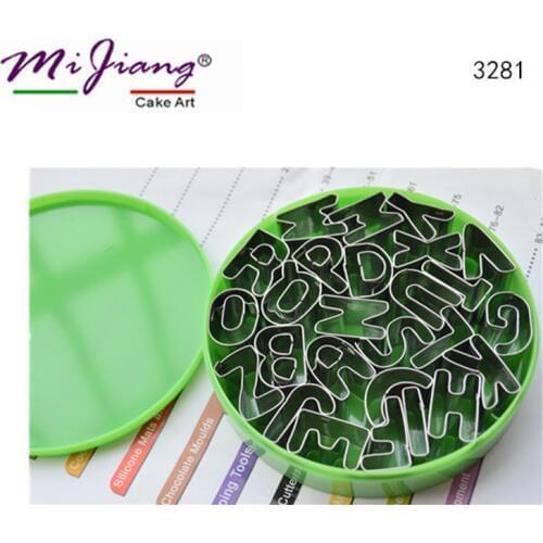 Stainless Steel Metal Fondant Cutter Alphabet letter cake molds Sugar Paste Cookie Cutters Biscuit Cake Decorating Tools 3281