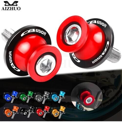 Motorcycle CB650 RStand Screws CNC Aluminum Swingarm Slider Spools M8 Accessories FOR HONDA CB650R CB650 R 2018 2019 2020 LOGO
