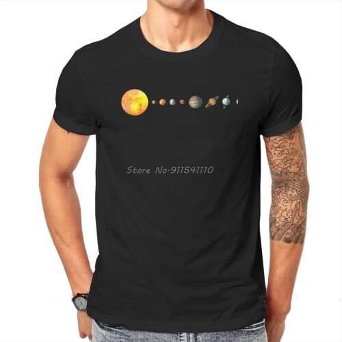 Mars Space Explorers The Solar SystemTshirt Harajuku Gothic Mens Tops Men Cotton Tees Harajuku Streetwear