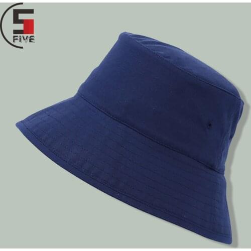 Autumn Cotton Plain Fisherman Hat Mens Outdoor Streetwear Hip Hop CasualFishermans Hat Harajuku Brim Oversized Unisex Sun Hats