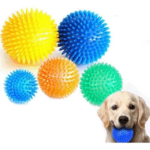Dropshipping Pet Dog Vocal Toys Puppy Funny Interactive Chew Toys Resistant To Bite Teeth Training Rubber Ball Dog Pet Supplies