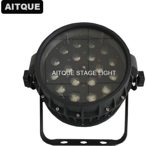 12lot Stage led par waterproof 18x18w rgbwa uv 6in1 led par zoom outdoor led par dmx light 64 can