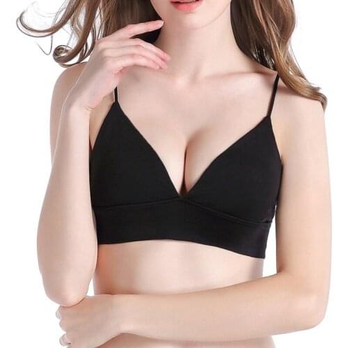 Sexy Women Seamless Bra Padded Stretch Fitness Workout Solid Casual Bra