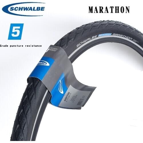 1PCS Schwalbe marathon MTB road bicycle tire 16 20 26 inch steel wire stab proof 700C small diameter puncture resistant tire