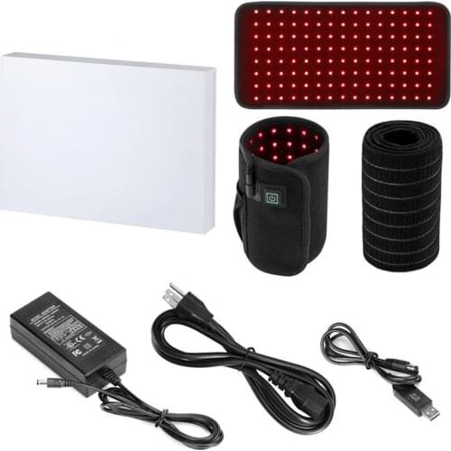 LED Light Therapy Belt 660nm 850nm LED Belt Red Light Therapy Weight Loss Infrared Red Light Body Pad Wrap Belt for Pain Relief