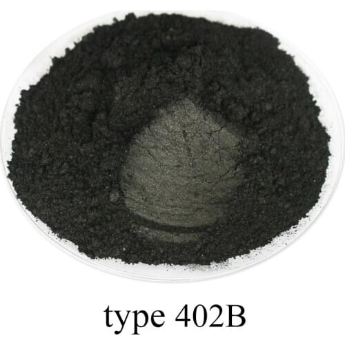Type 402B Carbon Black Pigment Mica Powder Pigment Pearl Powder Acrylic Paint for Craft Art Automotive Paint Soap Eye Shadow 50g