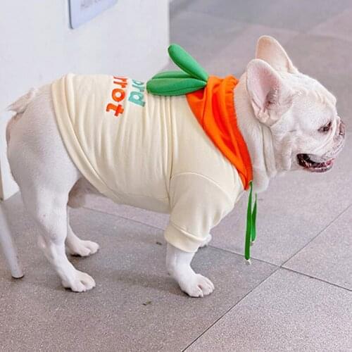 Dog Hoodie Pug Dog Clothes Winter French Bulldog Clothing Coat Outfit West Highland White Terrier Poodle Schnauzer Pet Costume