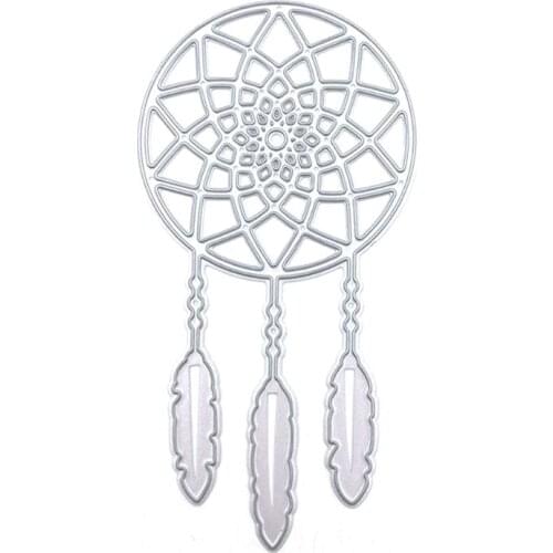 DIY Lace Cutting Dies Embossing Stencil Template for Scrapbooking Embossing Paper Card making，Dreamcatcher Drop Ship