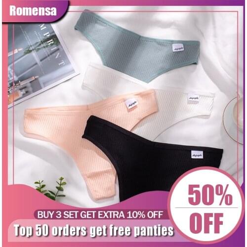 G-string Panties Womens Cotton Panties Underwear Female Sexy Panties for Women Low Rise Comfortable Ladies Thongs Woman