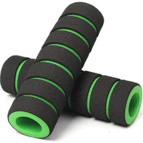 LOCK ON LOCKING BMX MTB MOUNTAIN BIKE CYCLE BICYCLE HANDLE BAR GRIPSColor:Green+Black