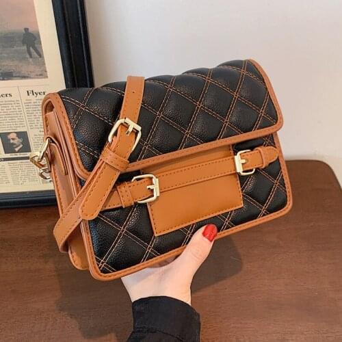 Female Leather Shoulder Bags Luxury Brand Crossbody Bag for Women Handbags Vintage Flap Messenger Bag Girl Sac A Mian Woman Bags