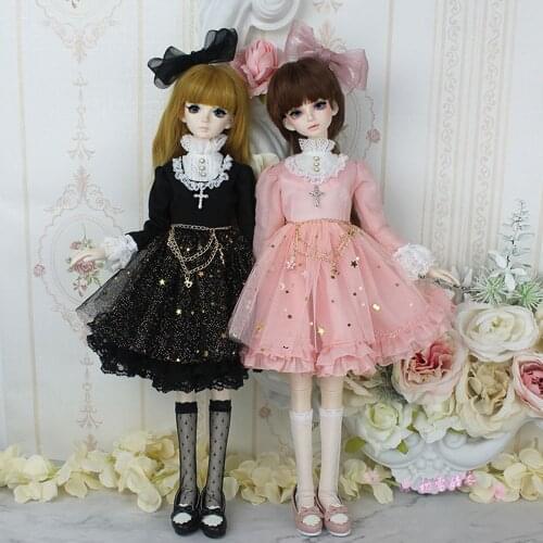 1/6 1/4 1/3 Female BJD Clothes Model Cute Lolita Palace Vintage Dress for BJD/SD YOSD MSD SD13 12" Figure Doll Accessories
