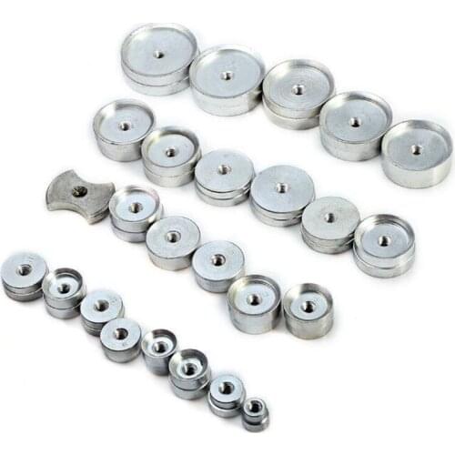 25 Pcs Aluminum alloy Watch Back Case Closer Press Fitting Dies Watches Repair Tool Parts for Watchmaker