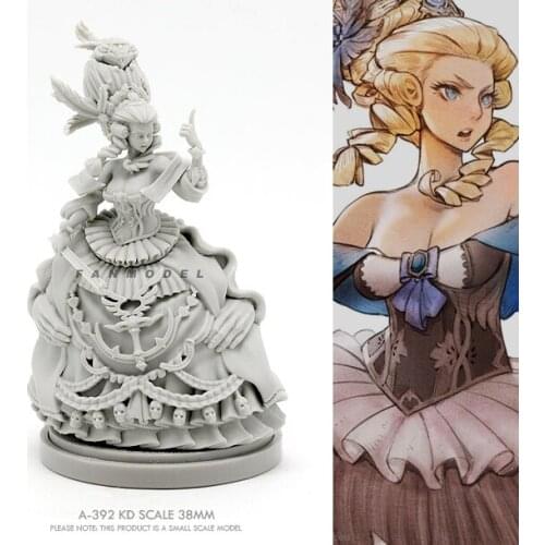 38mm Resin model kits figure DIY toy Beauty Soldier self-assembled A-392