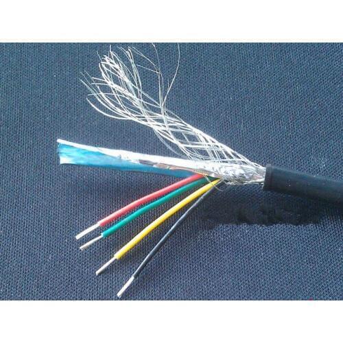 Fast Free Ship by DHL/EMS 100m/roll 4 core shielded wire RVVP4*0.3 Square sheathed lines signal wire RVVP Control line