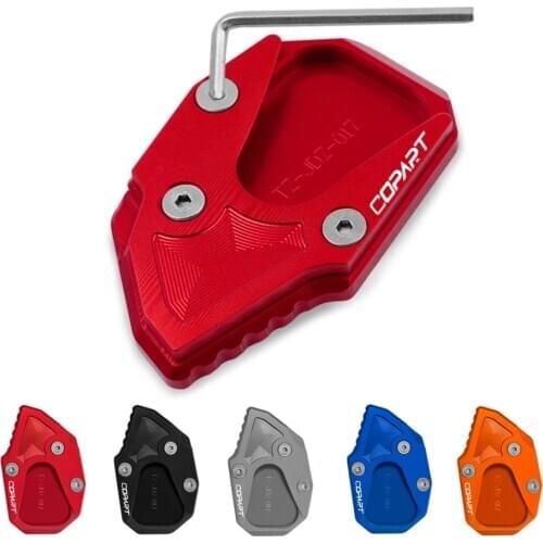 Motorcycle Accessories CNC Kickstand Enlarger Plate Foot Side Stand Enlarge Extension Pad For CFMOTO 650TR-G 650MT/TR-G 650MT