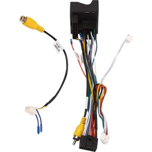 Car Stereo Audio 16 PIN Android Power Wiring Harness Adapter for Peugeot 3008/2008/ Citroen C4/C3 XR/C5/DS6