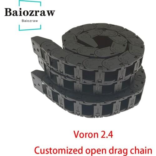 VORON 2.4 1 Set Cable Chains Set Customized open drag chain Black Openning Type Wire Chains 250/300/350 V2.4 3D Printer Parts