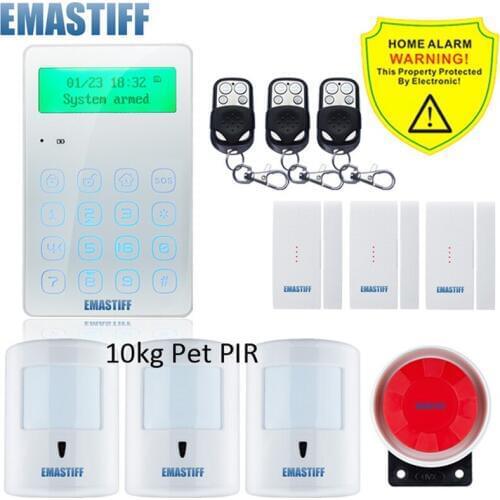 Wireless Home GSM Security Alarm System DIY Kit APP Control With Auto Dial Motion Detector Sensor Burglar Alarm System