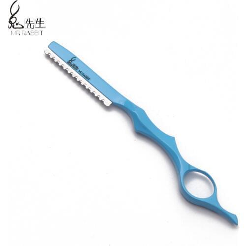 17.5cm 10Pcs Mr Rabbit Brand Professional Sharp Barber Razor Blades Hair Razor Hair Cut Cutter Knife Slimming Salon Styling Tool
