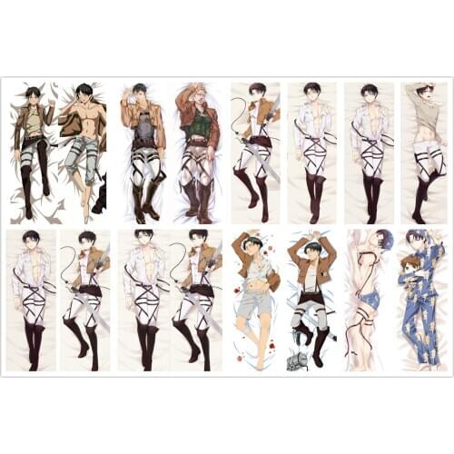 2020-February update Japan Anime Dakimakura Decorative Pillow case Attack on Titan Shingeki no Kyojin Hugging Body Pillow Cover