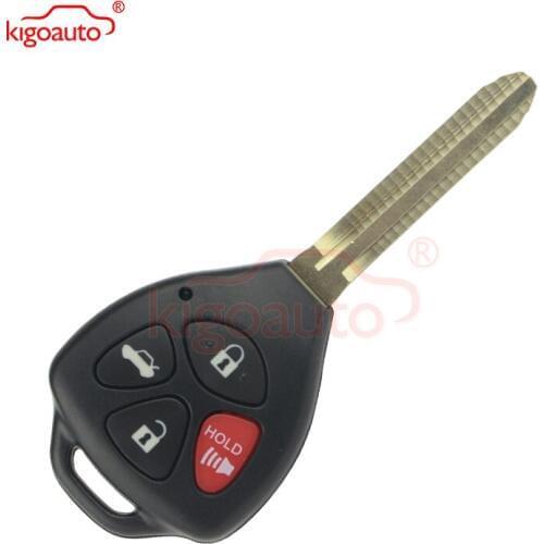 Kigoauto FCC HYQ12BBY Remote key 4 button 4D67 chip 315Mhz for Toyota Camry 2008 2009 2010